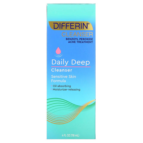 Differin, Daily Deep Cleanser, 4 fl oz (118 ml)