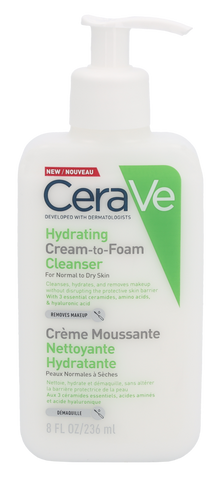 CeraVe Hydrating Cream-To-Foam Cleanser 236 ml