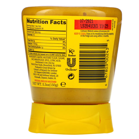 Colman's, Original English Mustard, 5.3 oz (150 g)