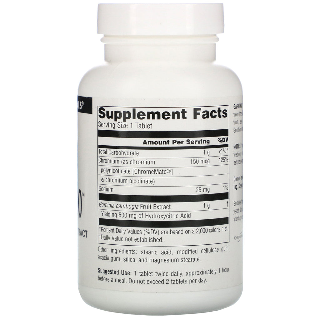 Source Naturals, Garcinia 1000, 90 Tablets