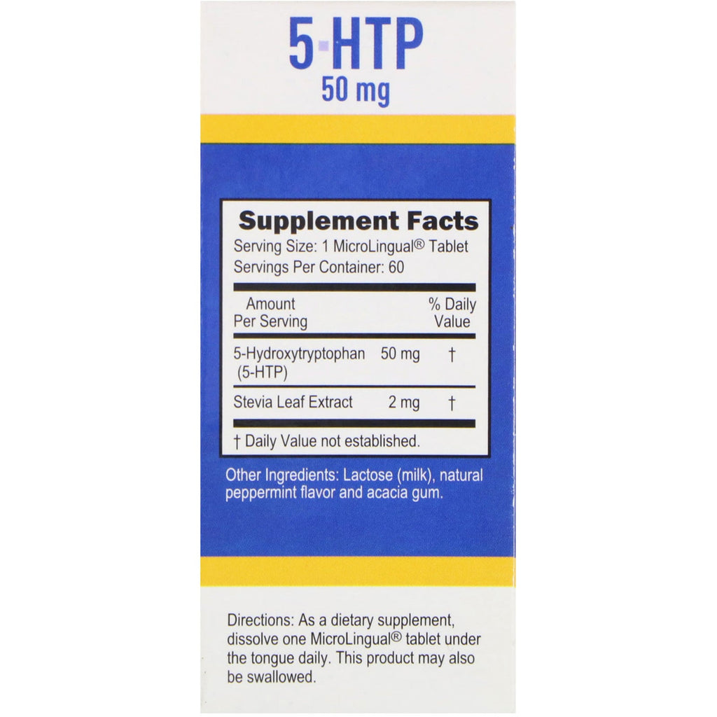 Superior Source, 5-HTP, 50 mg, 60 tabletas microlinguales de disolución instantánea