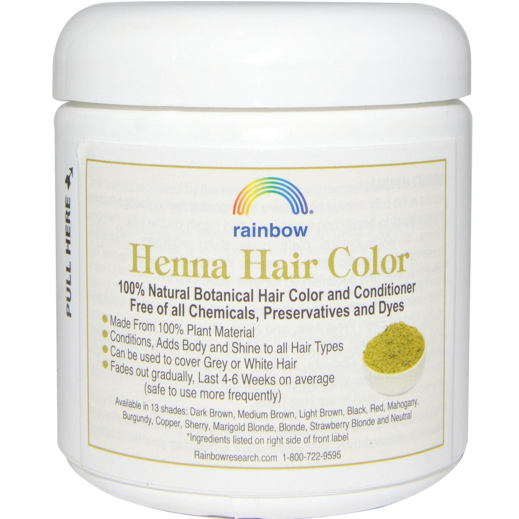 Rainbow Research, Henna, Hair Color and Conditioner, Red, 4 oz (113 g)