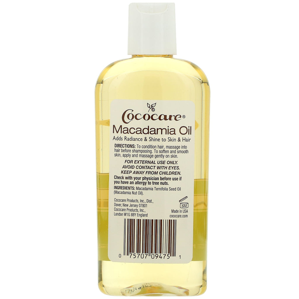 Cococare, Macadamia Oil, 4 fl oz (118 ml)