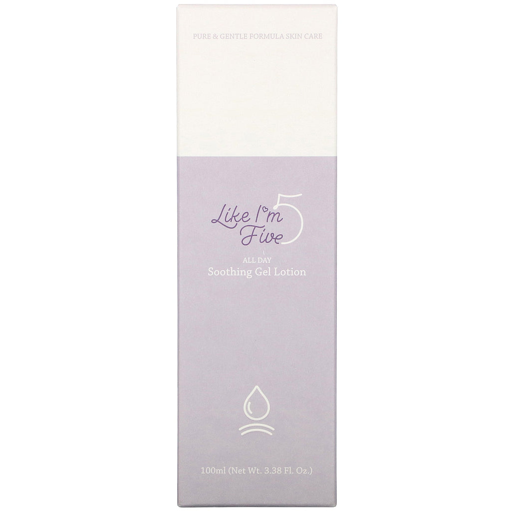 Like I'm Five, All Day Soothing Gel Lotion, 3.38 fl oz (100 ml)