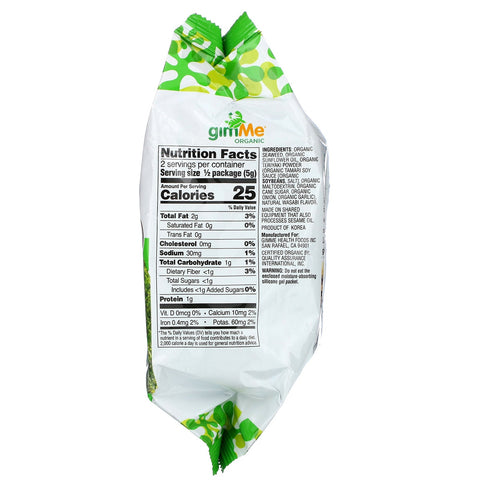 gimMe, Premium ristet tang, Wasabi, 0,35 oz (10 g)