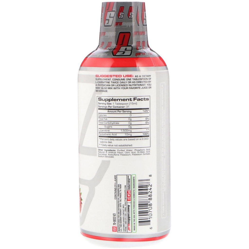 ProSupps, L-Carnitine 1500, Berry, 1,500 mg, 16 fl oz (473 ml)