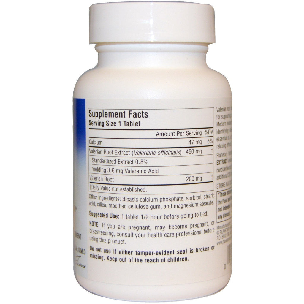 Planetary Herbals, Valerian Extract, Full Spectrum, 650 mg, 60 Tablets