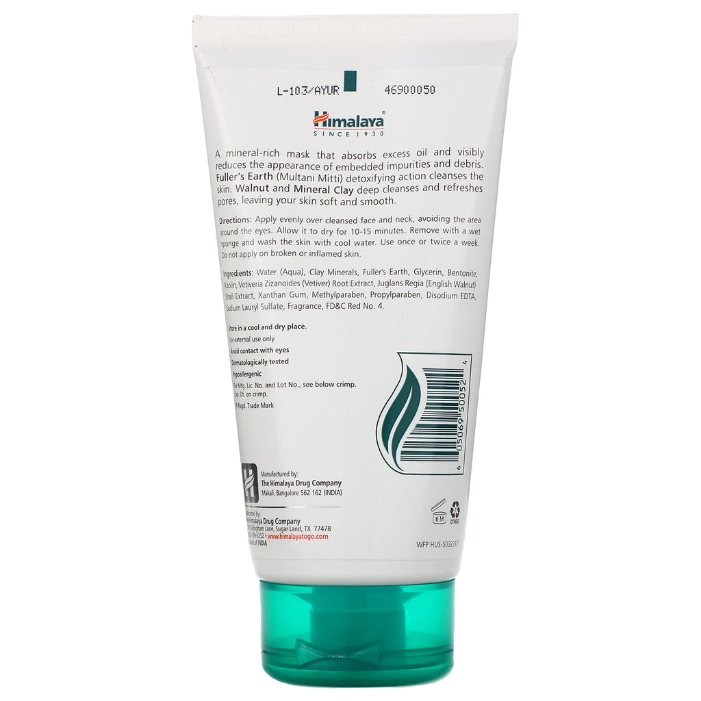 Himalaya, Clarifying Mud Mask, 5.07 fl oz (150 ml)