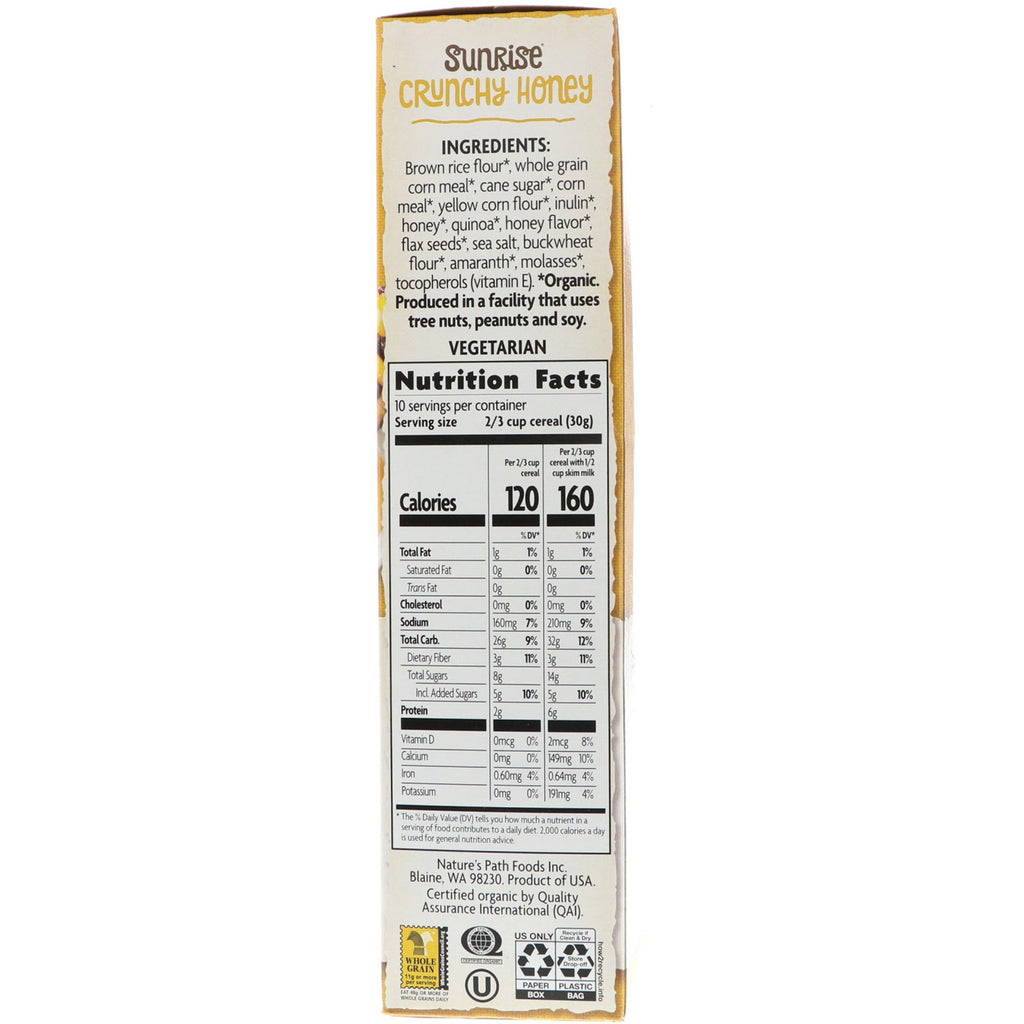 Nature's Path,  Sunrise Crunchy Honey Cereal, 10.6 oz (300 g)