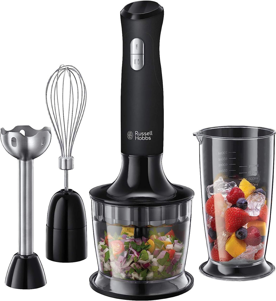 Russell Hobbs Hand Blender | Desire Matte Black | 3 in 1 | 450W