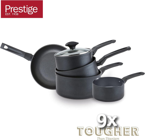 Prestige 9x Tougher | 5pc Set | Alum | Saucepan | Induction