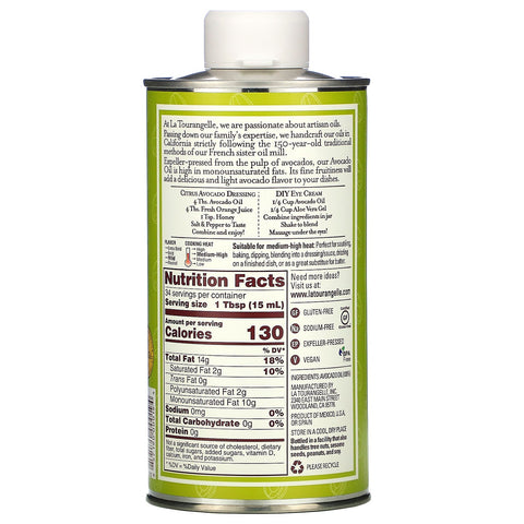 La Tourangelle, Delicate Avocado Oil, 16.9 fl oz (500 ml)