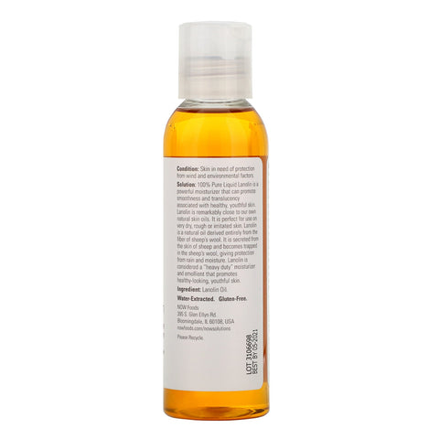 Now Foods, Soluciones, Lanolina líquida, 4 fl oz (118 ml)