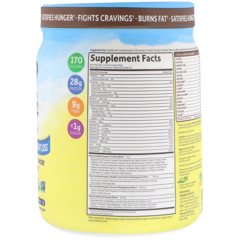 Garden of Life, RAW  Fit, High Protein for Weight Loss, Chocolate, 16.3 oz (461 g)