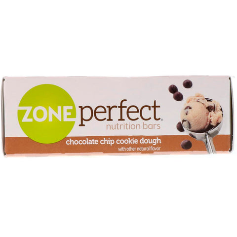 ZonePerfect, Nutrition Bars, Chocolate Chip Cookie Dough, 12 Bars, 1.58 oz (45 g) Each