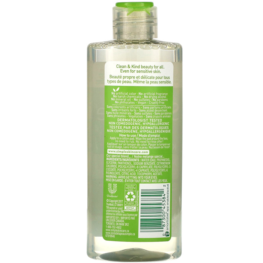 Simple Skincare, Micellar Cleansing Water, 6.7 fl oz (198 ml)