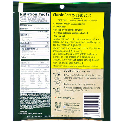 Knorr, Leek Recipe Mix, 1.8 oz (51 g)