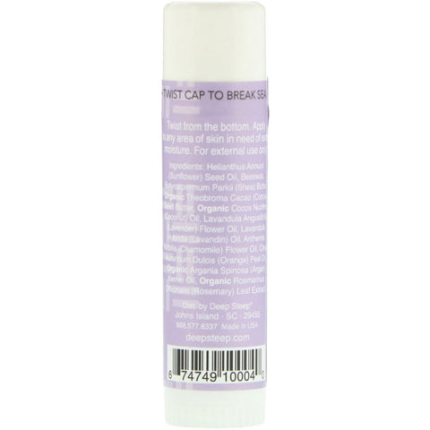 Deep Steep, Deep Steep, Moisture Stick Body Balm, Lavender Chamomile, .5 oz (15 g)