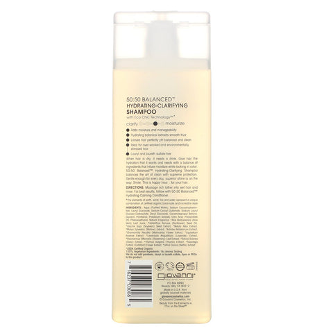 Giovanni, 50:50 Balanced Hydrating-Clarifying Shampoo, 8.5 fl oz (250 ml)