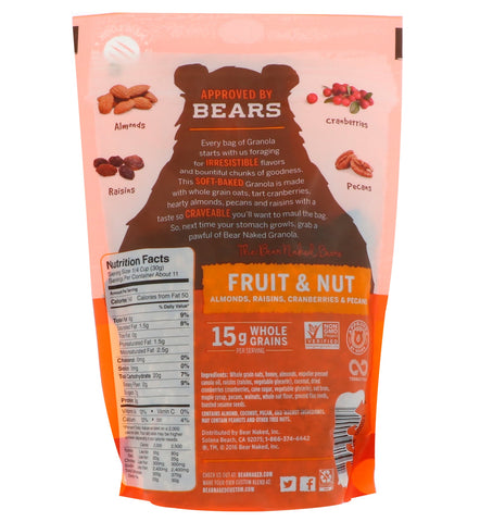 Bear Naked, 100% Pure & Natural Granola, Fruit and Nut, 12 oz (340 g)