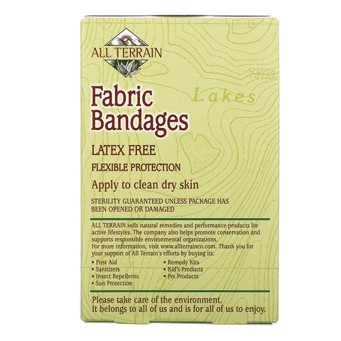 All Terrain, Fabric Bandages, Latex Free, Assorted, 30 Count