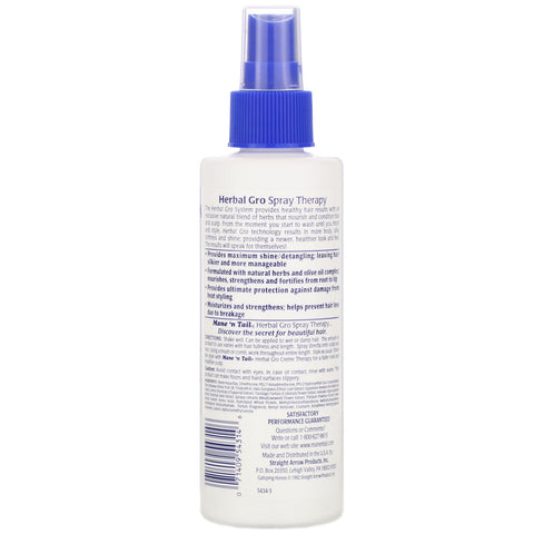 Mane 'n Tail, Herbal Gro Spray Therapy, 6 fl oz (178 ml)