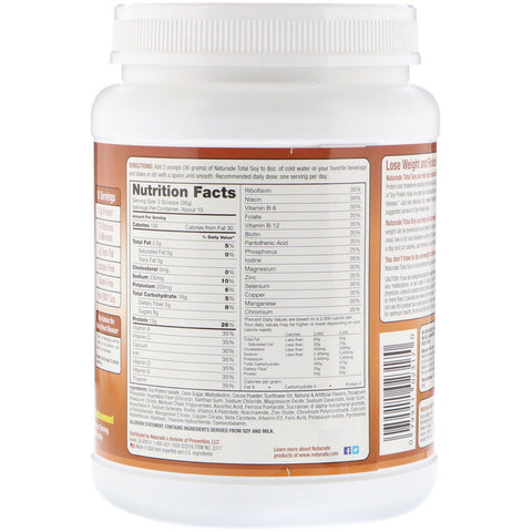 Naturade, Total Soy, Weight Loss Shake, Chocolate, 1.2 lbs (540 g)