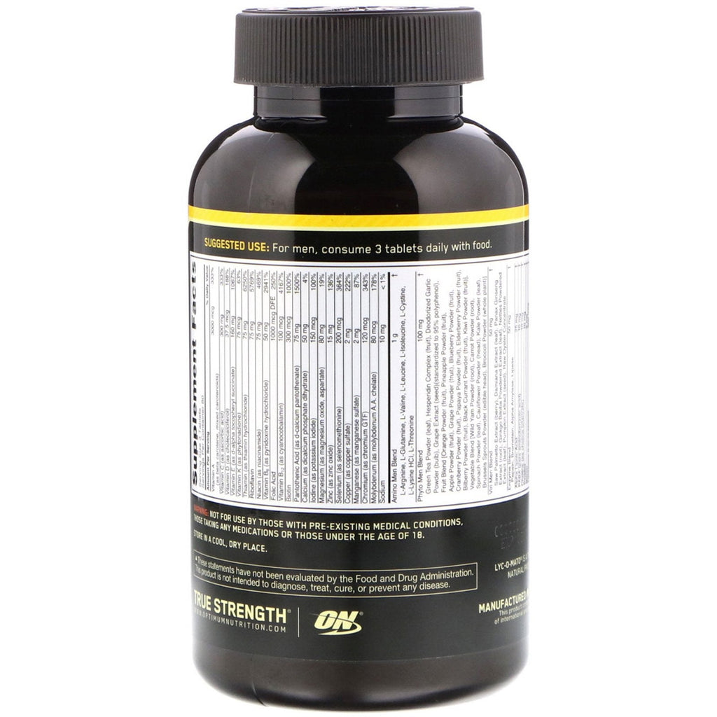 Optimum Nutrition, Opti-Men, 240 Tablets