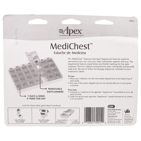 Apex, MediChest, Vitamin and Medication Organizer