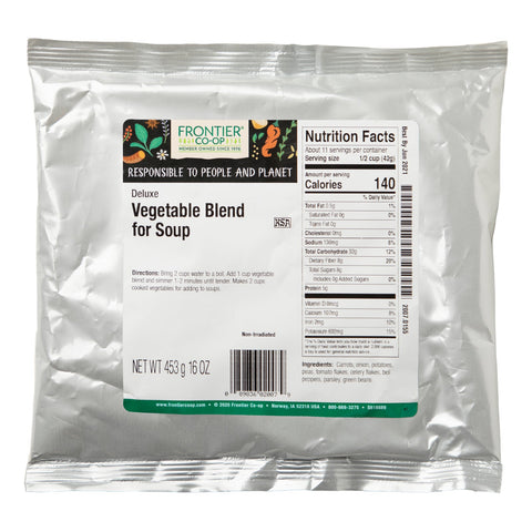 Frontier Natural Products, Deluxe Vegetable Blend for Soup, 16 oz (453 g)