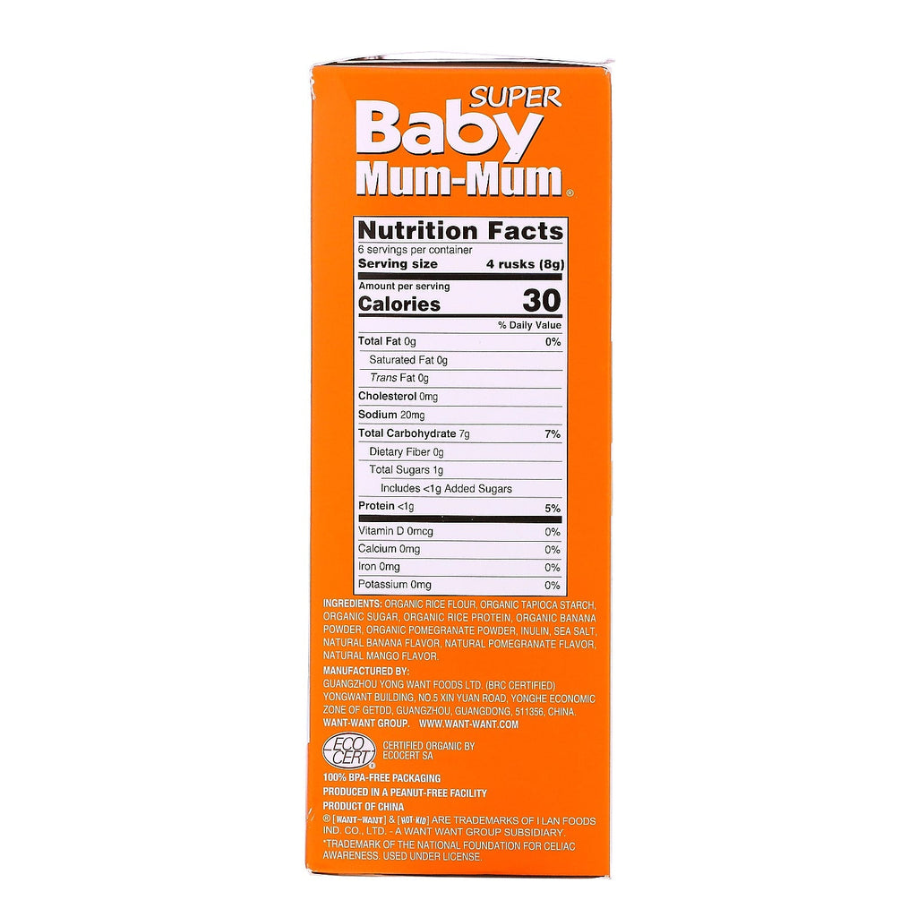 Hot Kid, Baby Mum-Mum, Rice Rusks,  Super Tropical, 12 2-Packs, 1.76 oz (50 g) Each