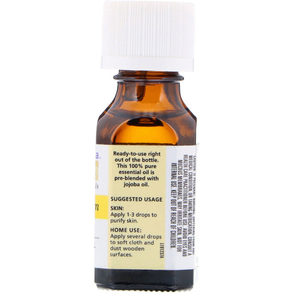 Aura Cacia, Pure Essential Oils, Lemon Balm, Uplifting, .5 fl oz (15 ml)