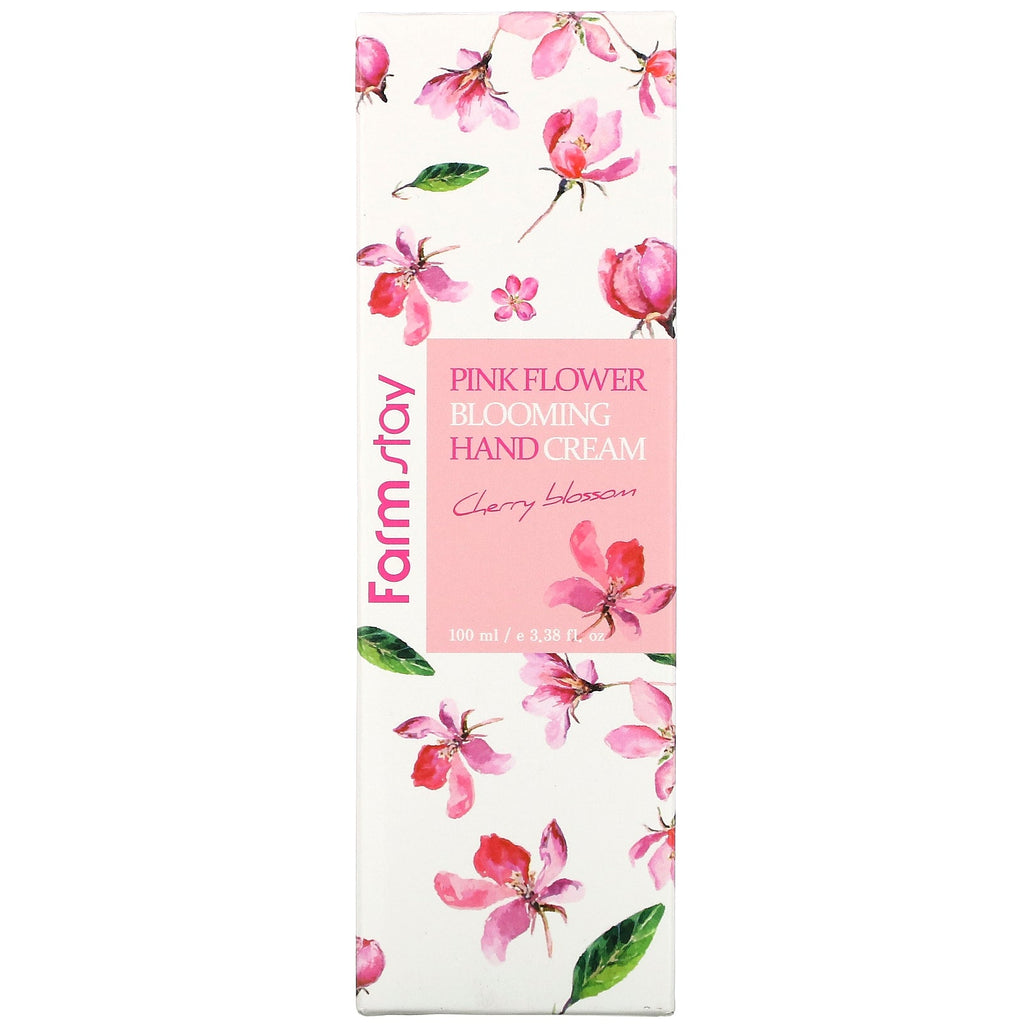 Farmstay, Pink Flower Blooming Hand Cream, Cherry Blossom,  3.38 fl oz (100 ml)