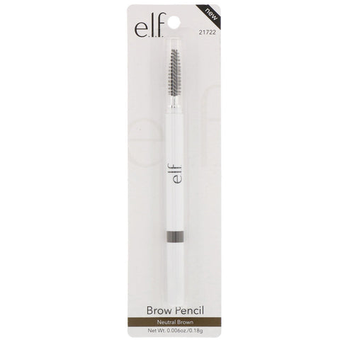 E.L.F., Brow Pencil, Neutral Brown, 0.006 oz (0.18 g)