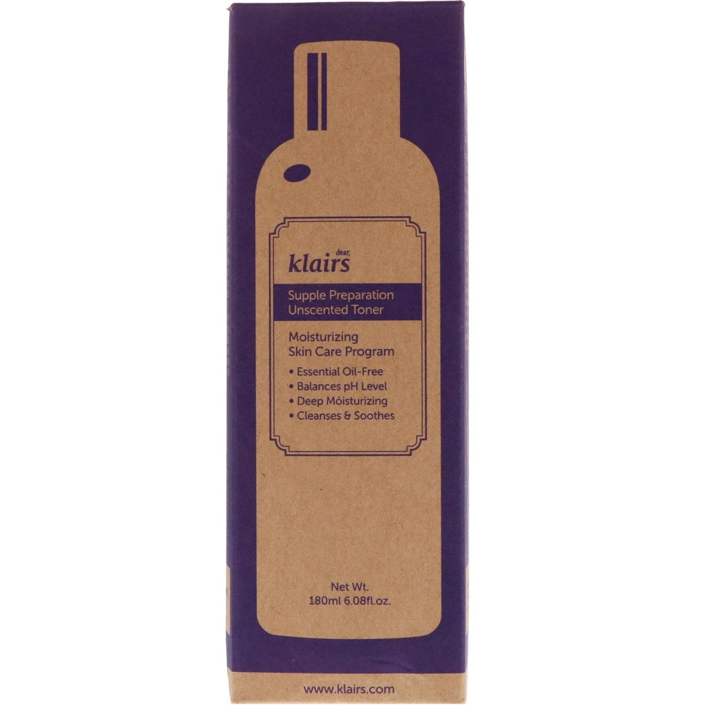 Dear, Klairs, Supple Preparation Unscented Toner, 6.08 fl oz (180 ml)