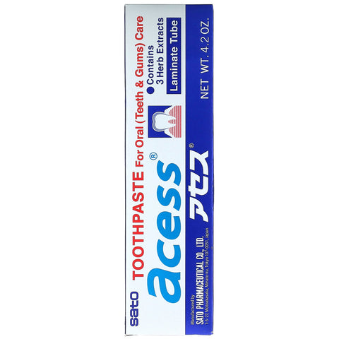 Sato, Acess, Toothpaste for Oral Care, 4.2 oz (125 g)