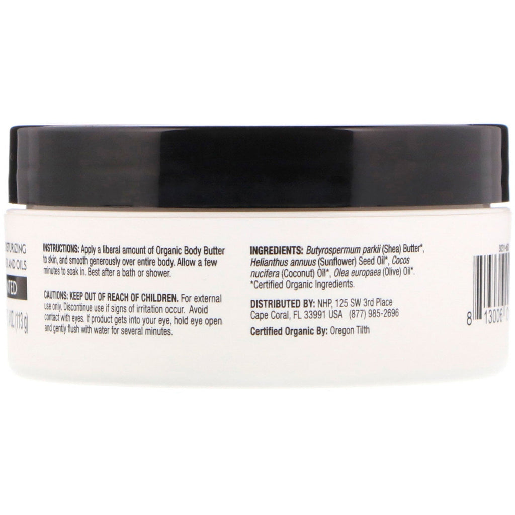 Dr. Mercola,  Moisturizing Body Butter, Unscented, 4 oz (113 g)