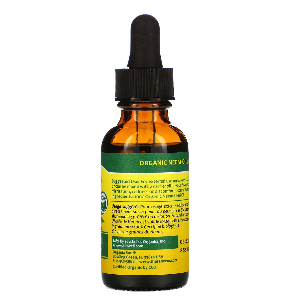 Organix South, TheraNeem Naturals, Neem Oil, 1 fl oz (30 ml)