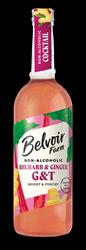 Belvoir Belvoir Farm Non-Alcoholic Rhubarb & Ginger G & T 750ml