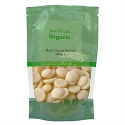 Just Natural Organic Organic Cacao Butter Raw 200g