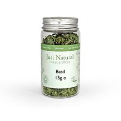 Just Natural Herbs Organic Basil (Glass Jar) 15g
