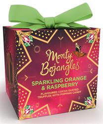 Monty Bojangles Sparkling Orange & Raspberry Truffles Present Gift 100g