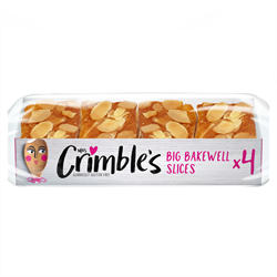 Mrs Crimbles FREE Mrs Crimbles Gluten Free Bakewell Slices 200g