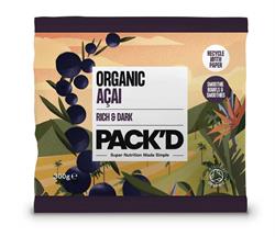 Pack'd 100% Organic Acai (Puree Form) 300g
