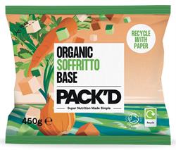 Pack'd Organic Soffritto Base (Carrots Celery & Onions) 450g