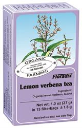 Floradix Lemon Verbena Organic Herbal Tea 15 filterbags