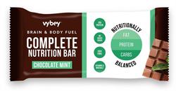 Vybey Complete Nutrition Bar Chocolate Mint. 80g bar.