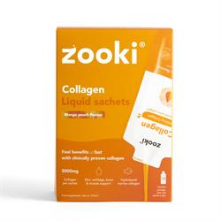 Zooki Marine Collagen 5000mg Mango Peach 14 Sachets Box