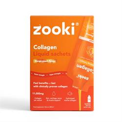 Zooki Marine Collagen 11000mg Mango Peach 14 Sachets Box