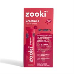 Zooki Creatine+ For Women Powder Sachets Summer Fruits 7 Sachets Box